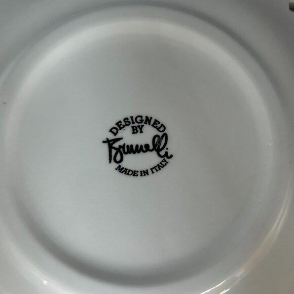 Brunelli Italy Tiffany Victorian Lattice Edge Dinner Plate 11.5 Gooseberry Fruit - Picture 12 of 14